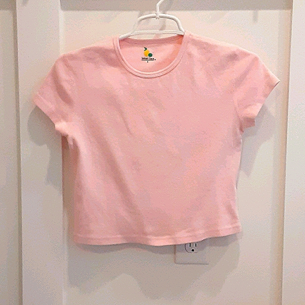 Pink Crop Top Tee